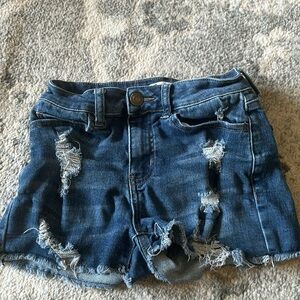 Ripped Jean Shorts